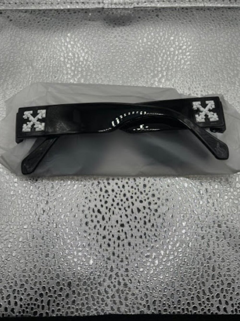 Black w/White Lettering Logo Off-White Sunglasses